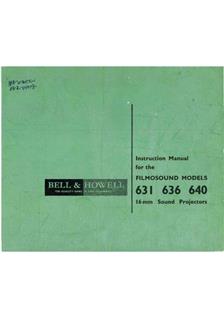 Bell and Howell 640 manual. Camera Instructions.